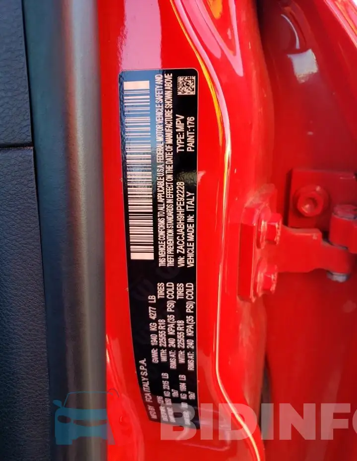 ZACCJABH9HPE92228 Photo# 13