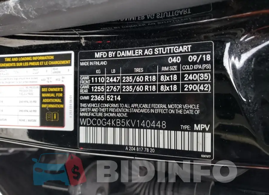 WDC0G4KB5KV140448 Photo# 13