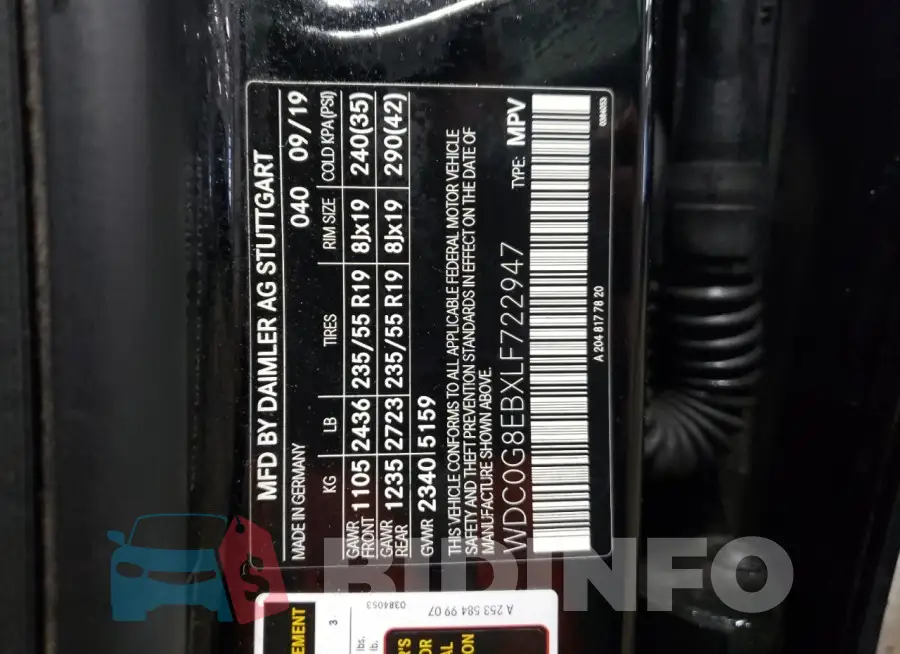 WDC0G8EBXLF722947 Photo# 12