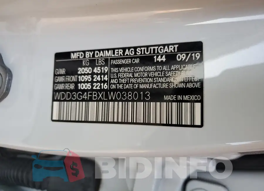 WDD3G4FBXLW038013 Photo# 12