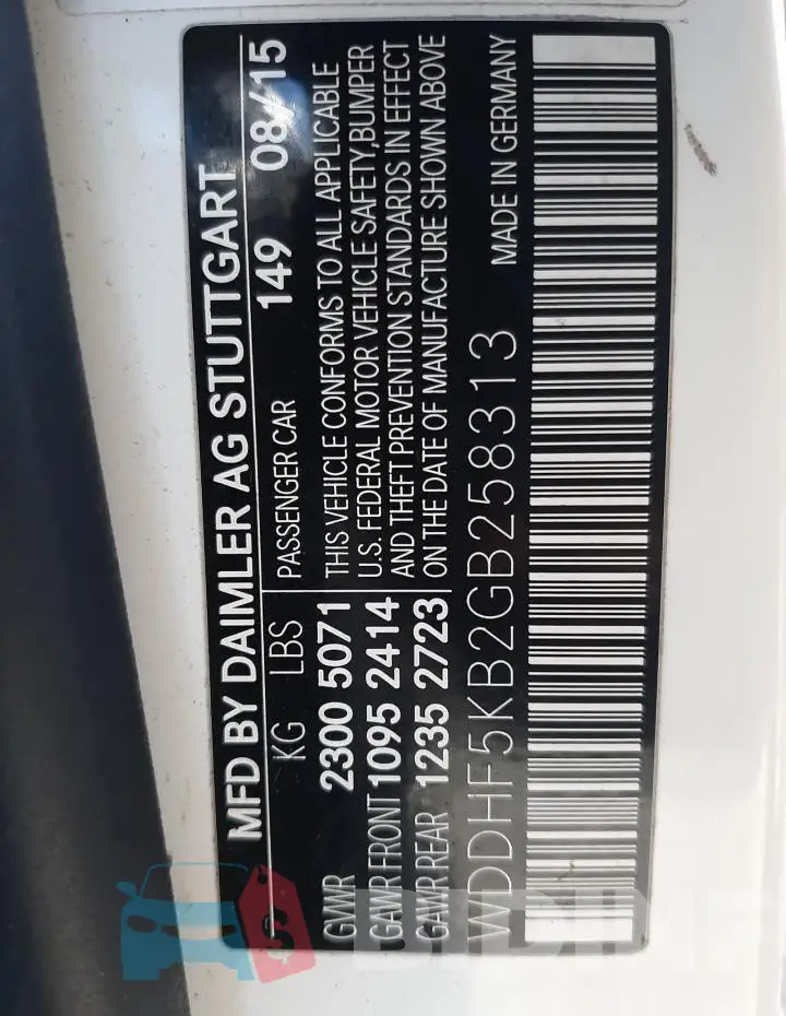 WDDHF5KB2GB258313 Photo# 12