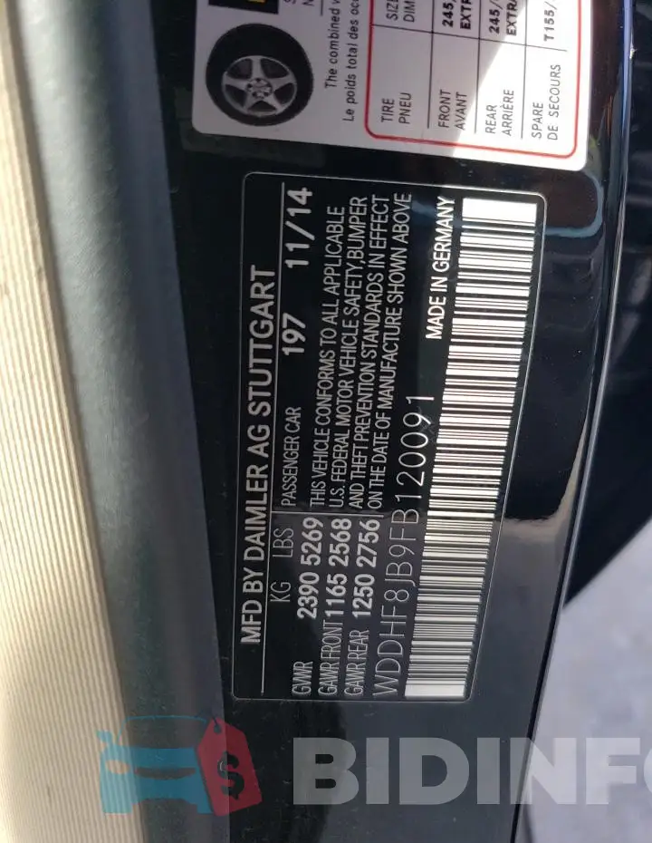 WDDHF8JB9FB120091 Photo# 12