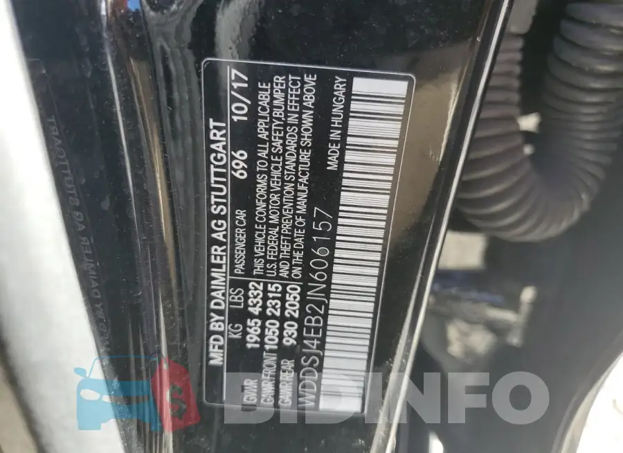 WDDSJ4EB2JN606157 Photo# 12