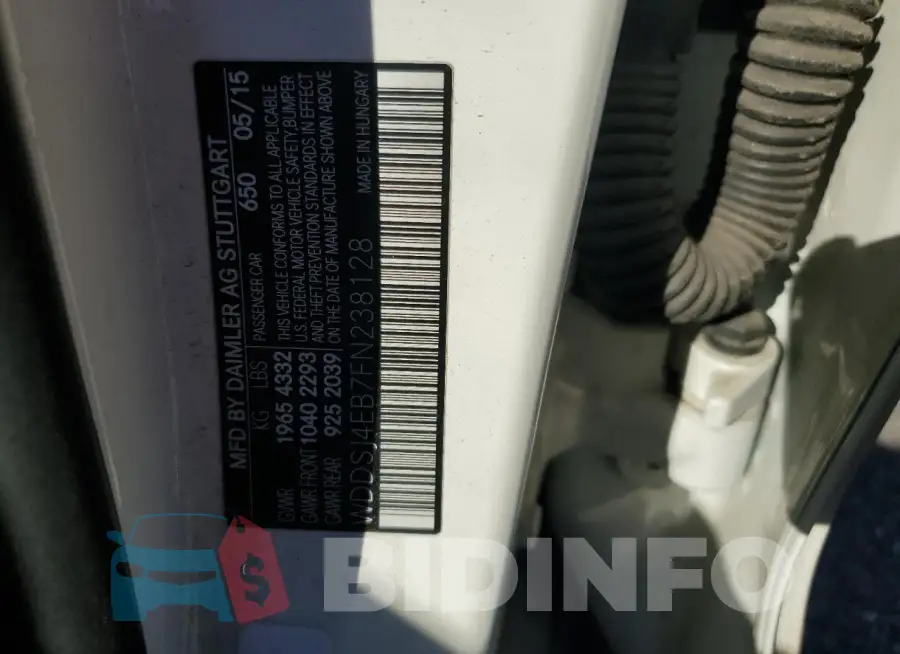 WDDSJ4EB7FN238128 Photo# 12