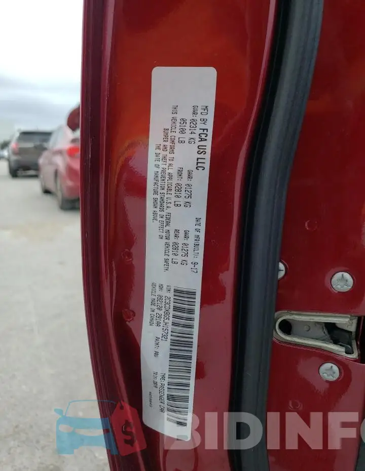 2C3CDXBG5JH157321 Photo# 12