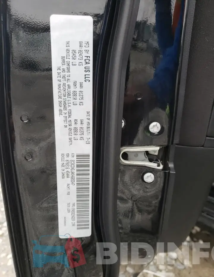 2C3CDXGJ0KH685547 Photo# 12