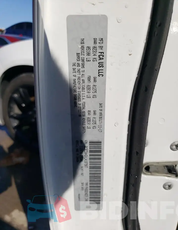 2C3CDXHGXJH187907 Photo# 13