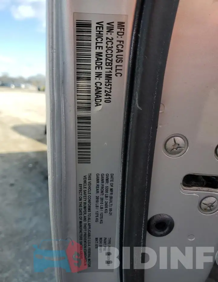 2C3CDZBT1MH572410 Photo# 12