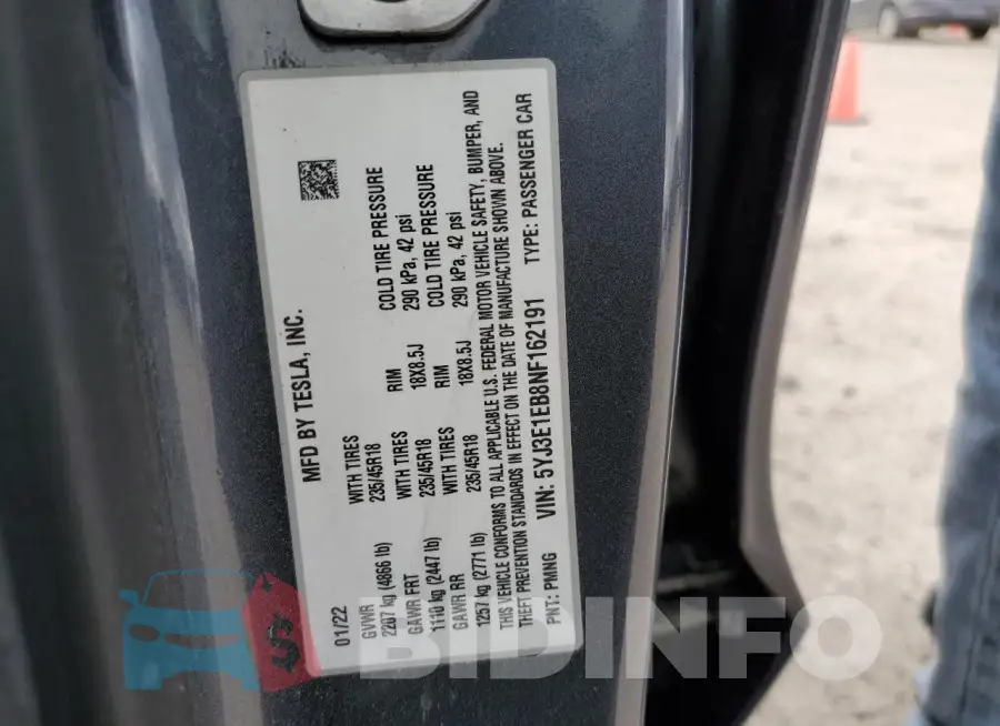 5YJ3E1EB8NF162191 Photo# 12