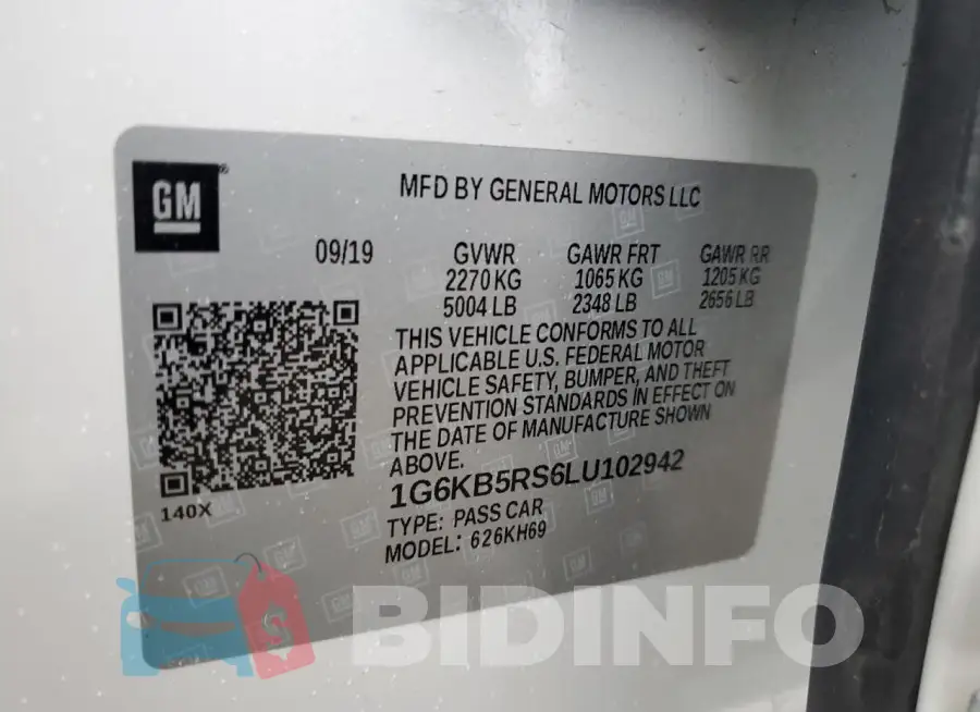 1G6KB5RS6LU102942 Photo# 12