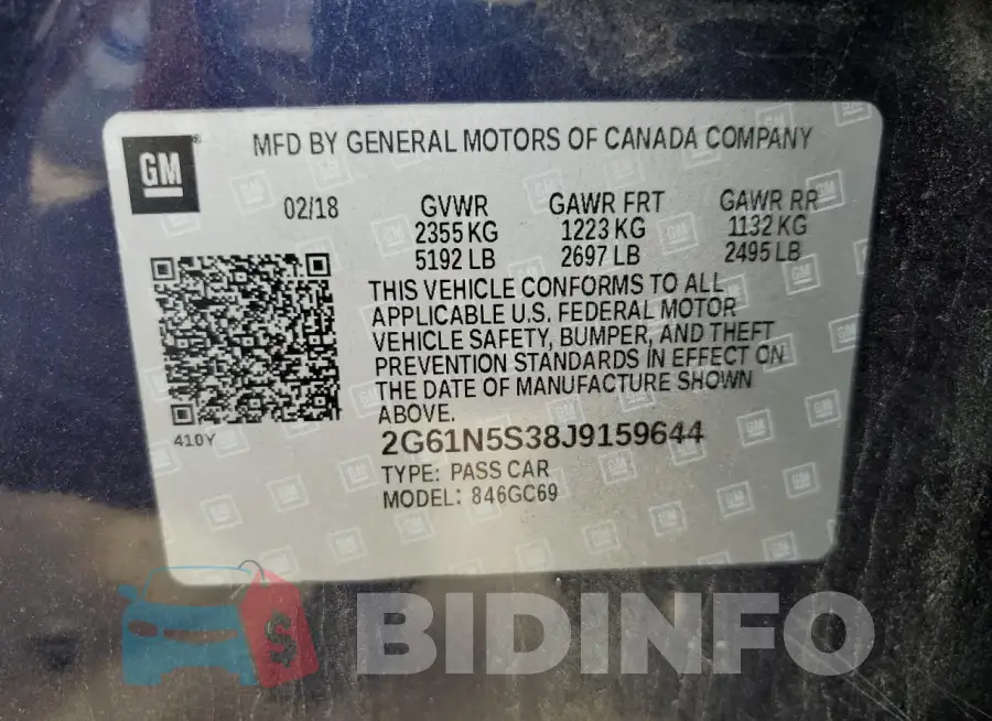 2G61N5S38J9159644 Photo# 12