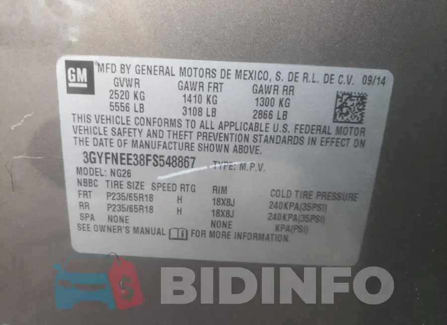 3GYFNEE38FS548867 Photo# 13