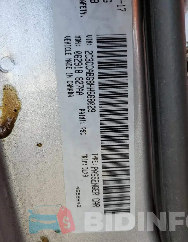 2C3CCABG8HH668029 Photo# 12