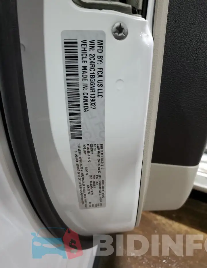 2C4RC1BG6NR139027 Photo# 13
