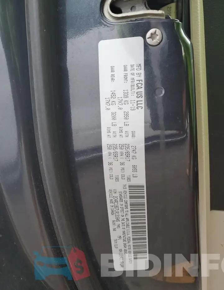 2C4RC1BG7LR131645 Photo# 13