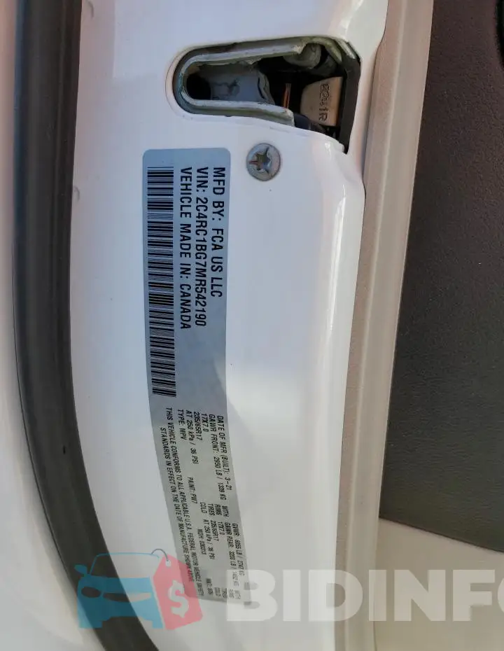 2C4RC1BG7MR542190 Photo# 13