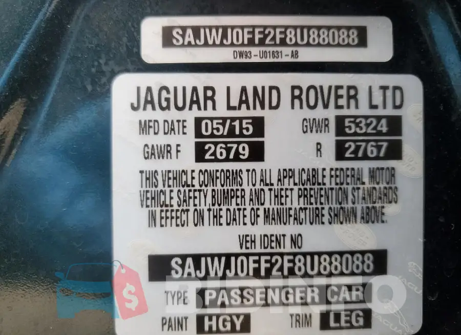 SAJWJ0FF2F8U88088 Photo# 13