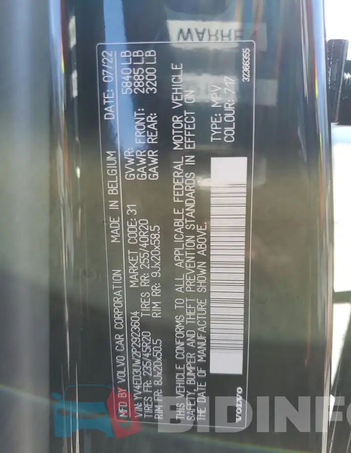 YV4ED3UW2P2923604 Photo# 13