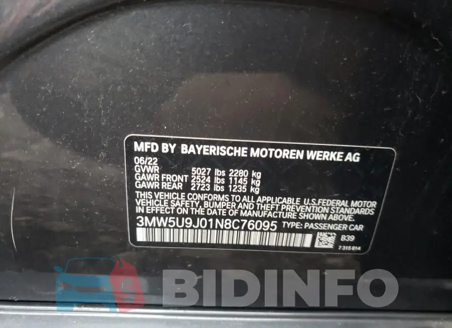 3MW5U9J01N8C76095 Photo# 12