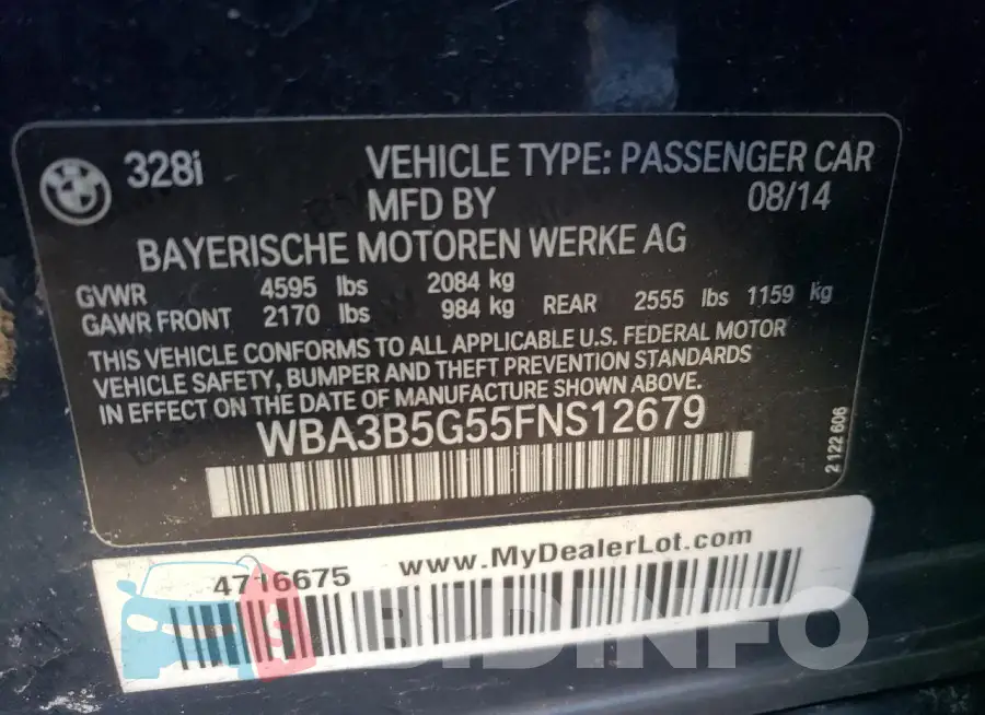 WBA3B5G55FNS12679 Photo# 12