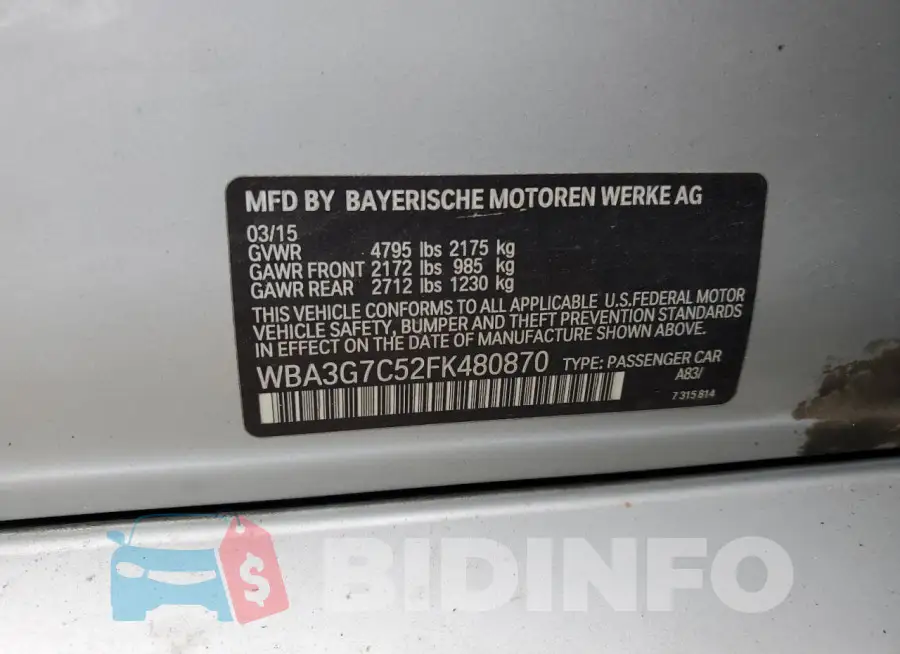 WBA3G7C52FK480870 Photo# 12