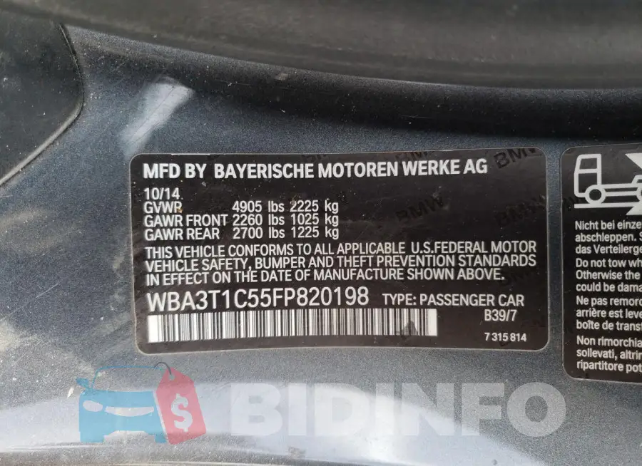 WBA3T1C55FP820198 Photo# 13