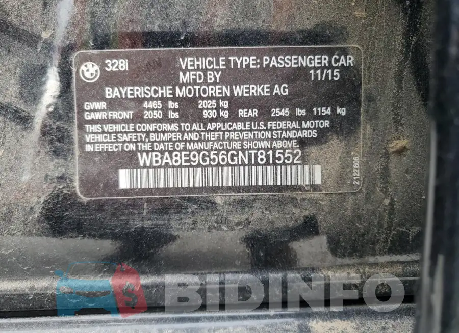 WBA8E9G56GNT81552 Photo# 12