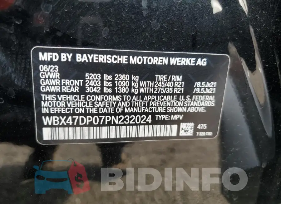 WBX47DP07PN232024 Photo# 12