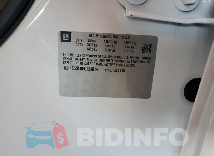 1G11C5SL0FU124814 Photo# 12