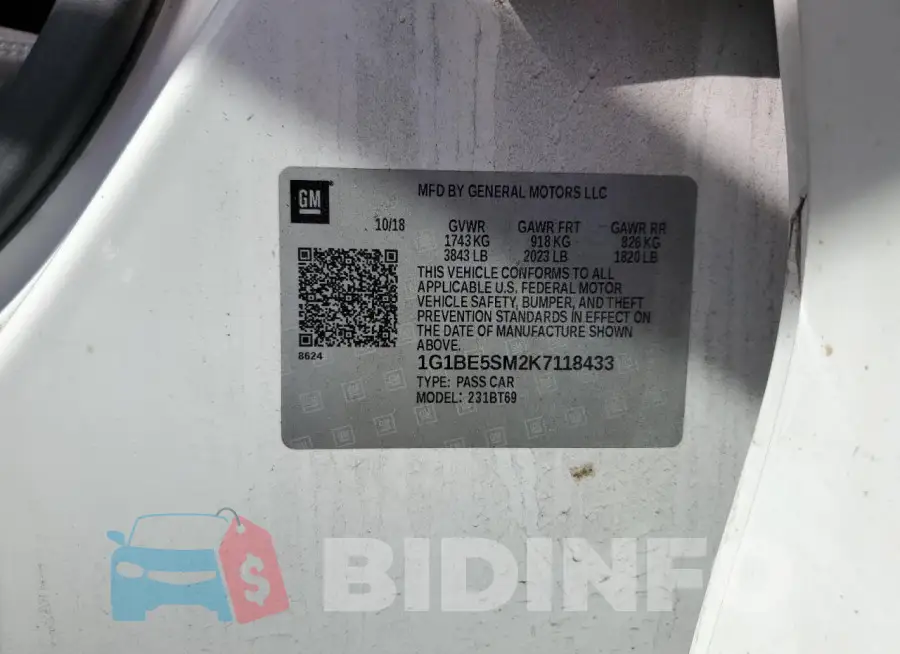 1G1BE5SM2K7118433 Photo# 13