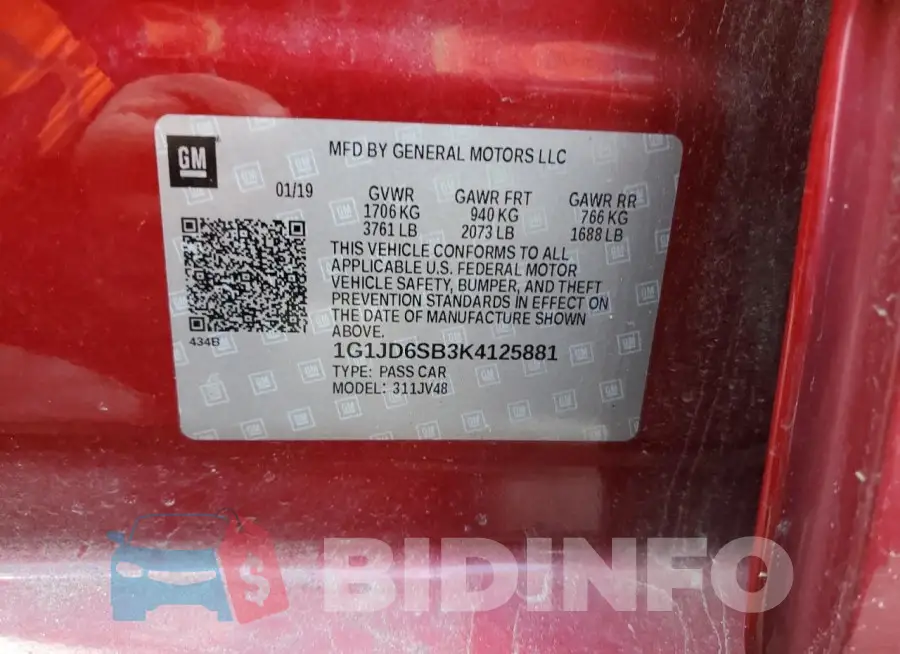 1G1JD6SB3K4125881 Photo# 13