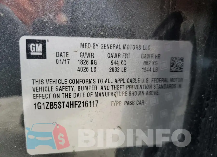 1G1ZB5ST4HF216117 Photo# 12