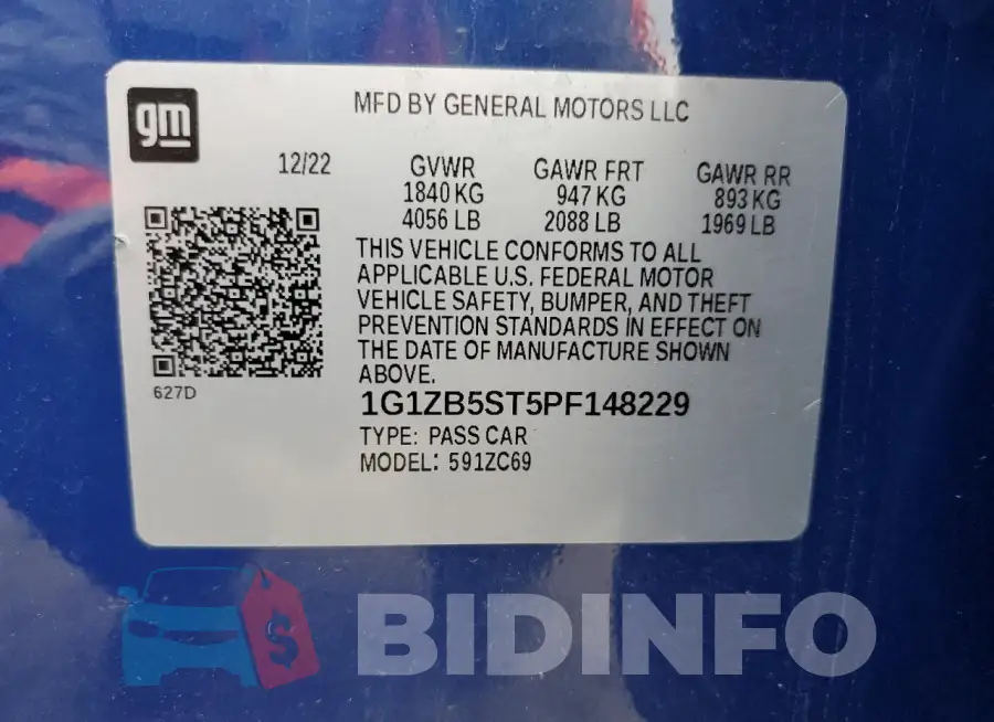 1G1ZB5ST5PF148229 Photo# 13