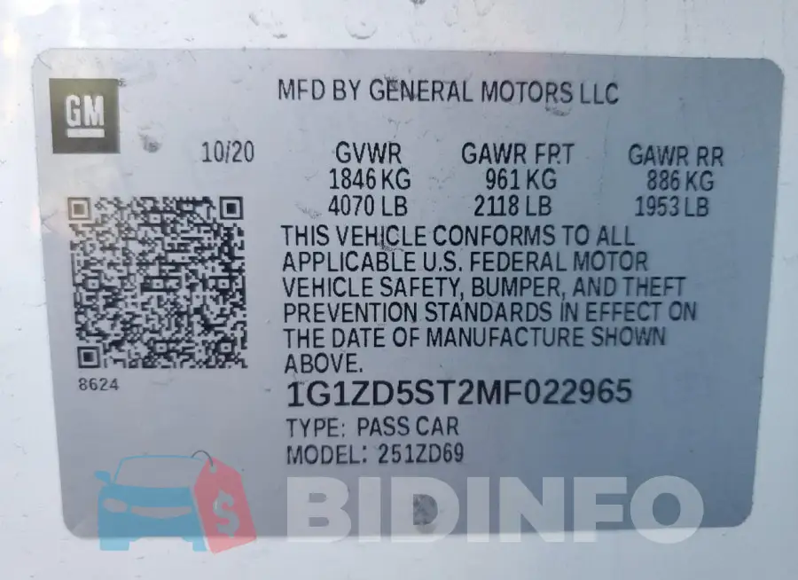 1G1ZD5ST2MF022965 Photo# 13