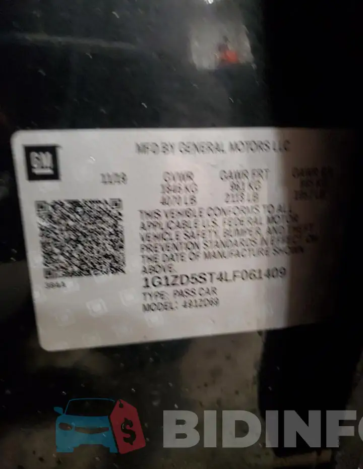 1G1ZD5ST4LF061409 Photo# 12