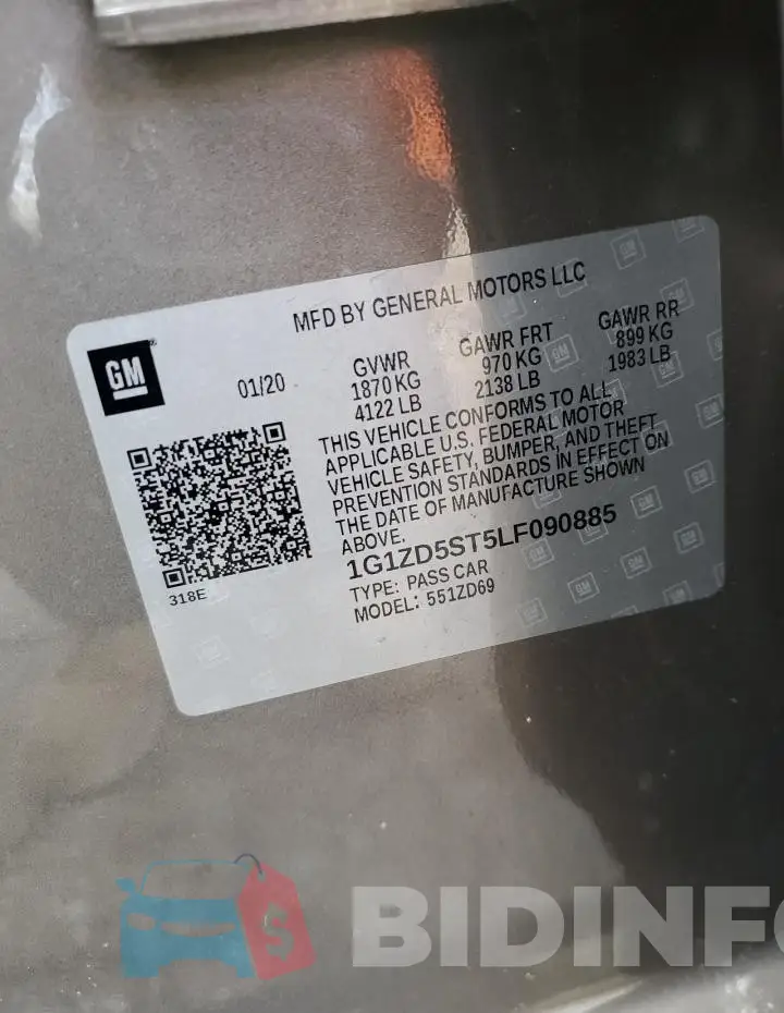 1G1ZD5ST5LF090885 Photo# 12
