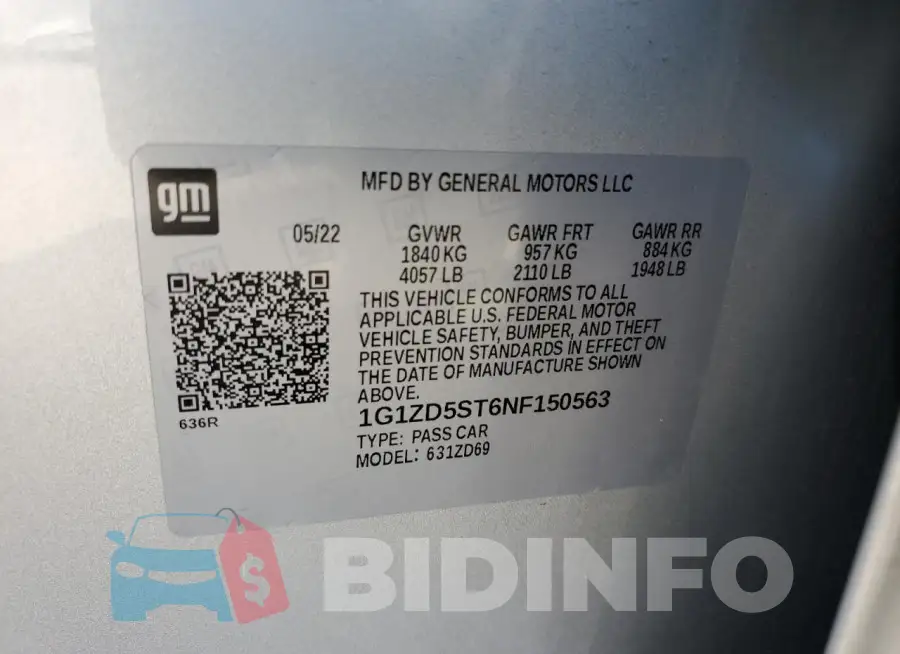 1G1ZD5ST6NF150563 Photo# 13