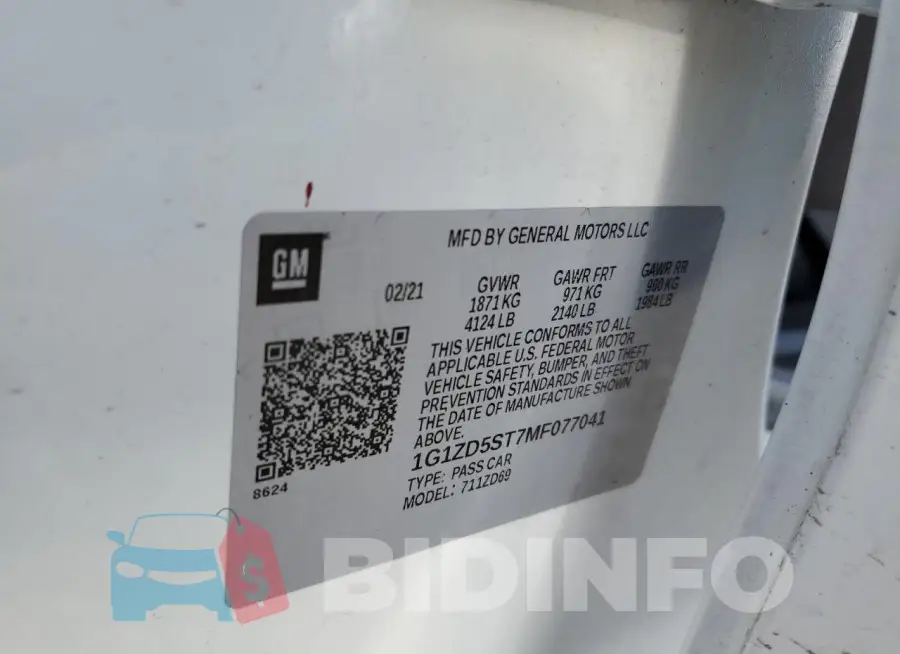 1G1ZD5ST7MF077041 Photo# 12