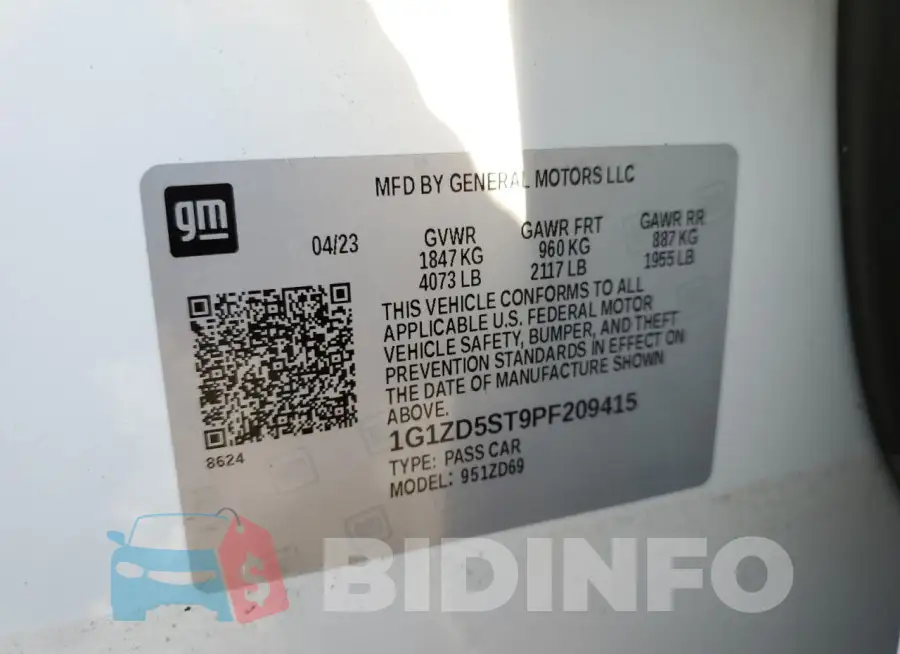 1G1ZD5ST9PF209415 Photo# 12