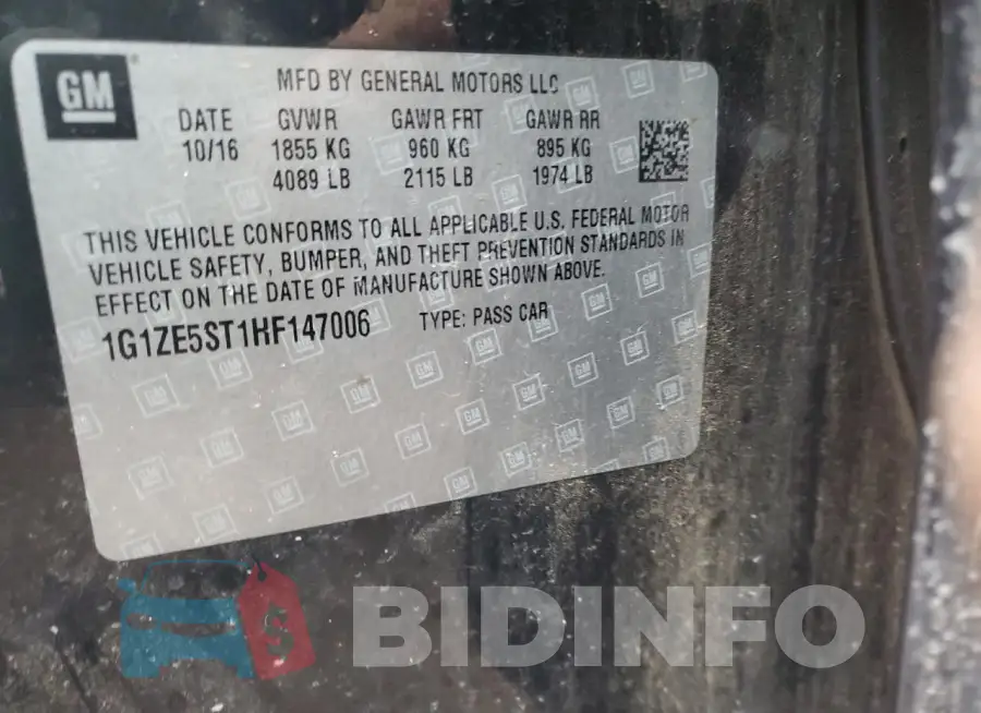 1G1ZE5ST1HF147006 Photo# 12