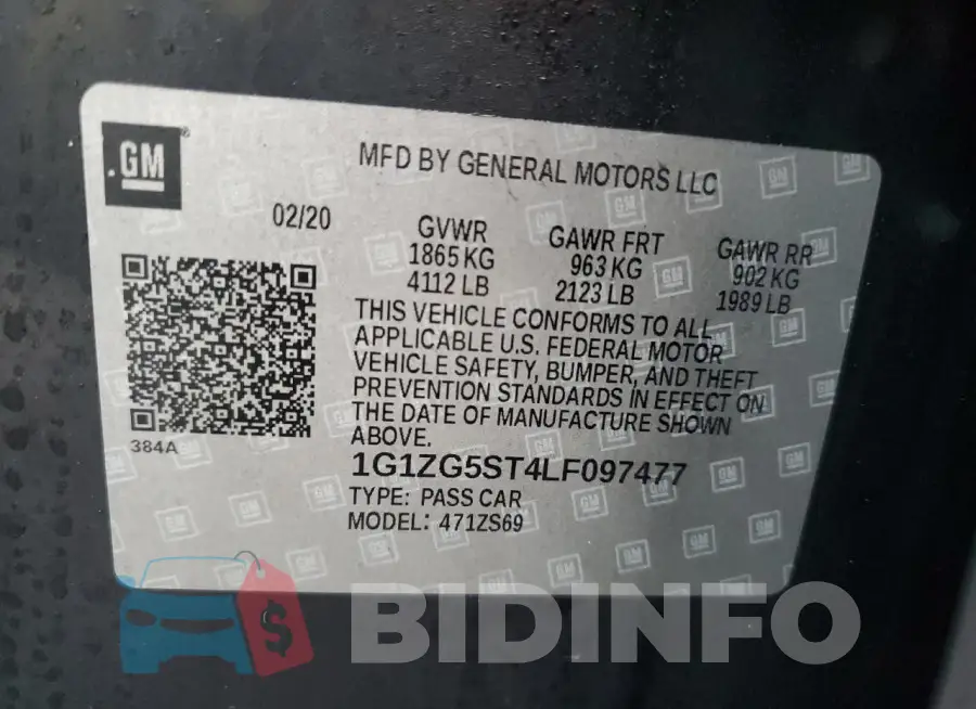 1G1ZG5ST4LF097477 Photo# 12