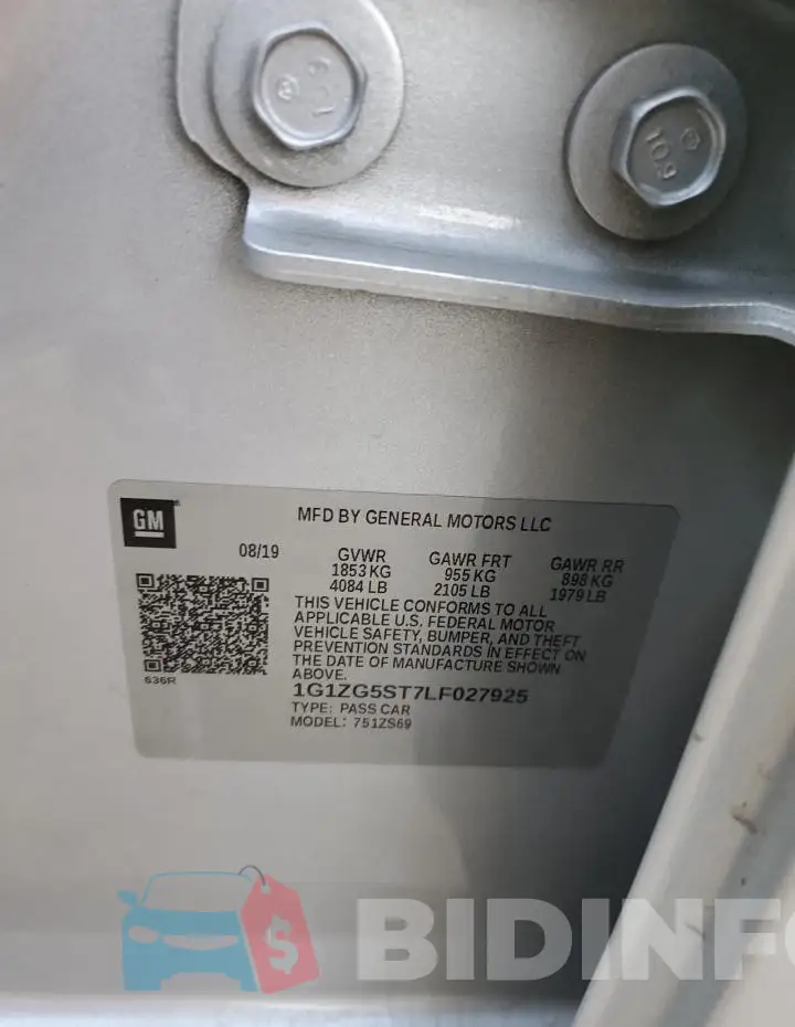 1G1ZG5ST7LF027925 Photo# 12