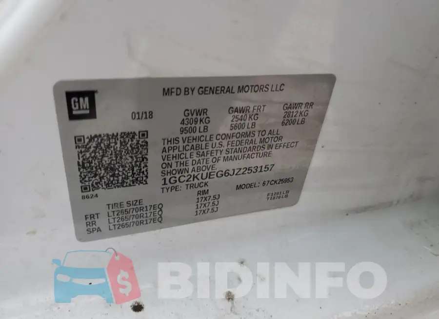 1GC2KUEG6JZ253157 Photo# 12