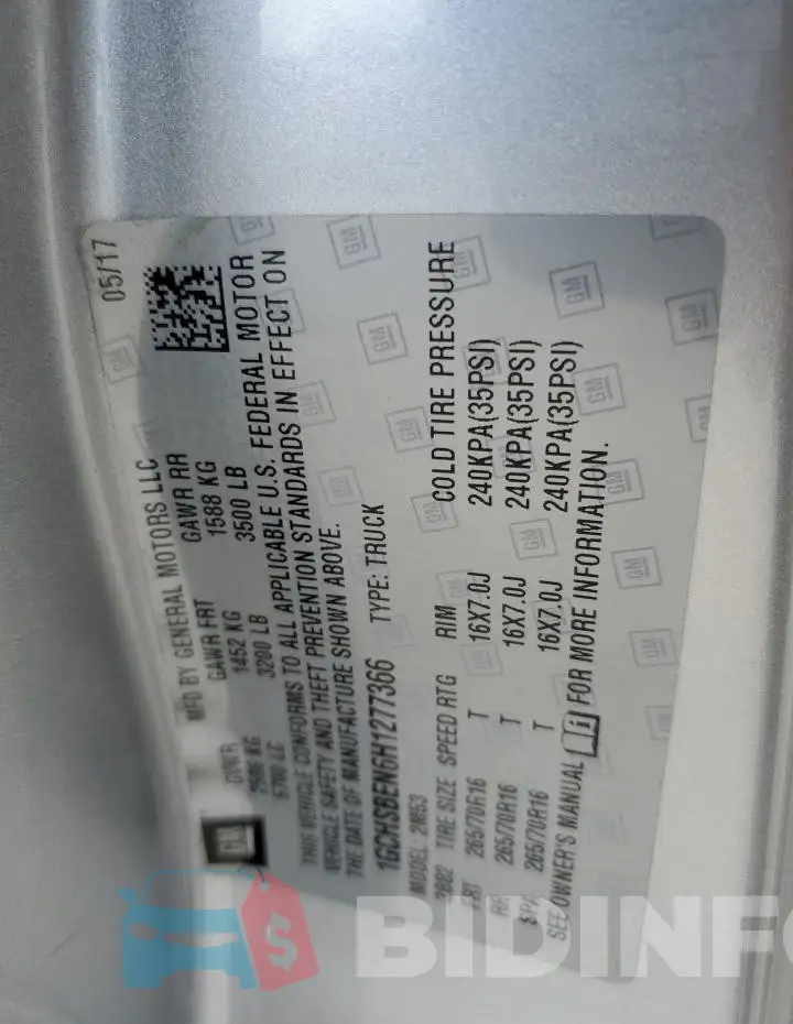 1GCHSBEN6H1277366 Photo# 13