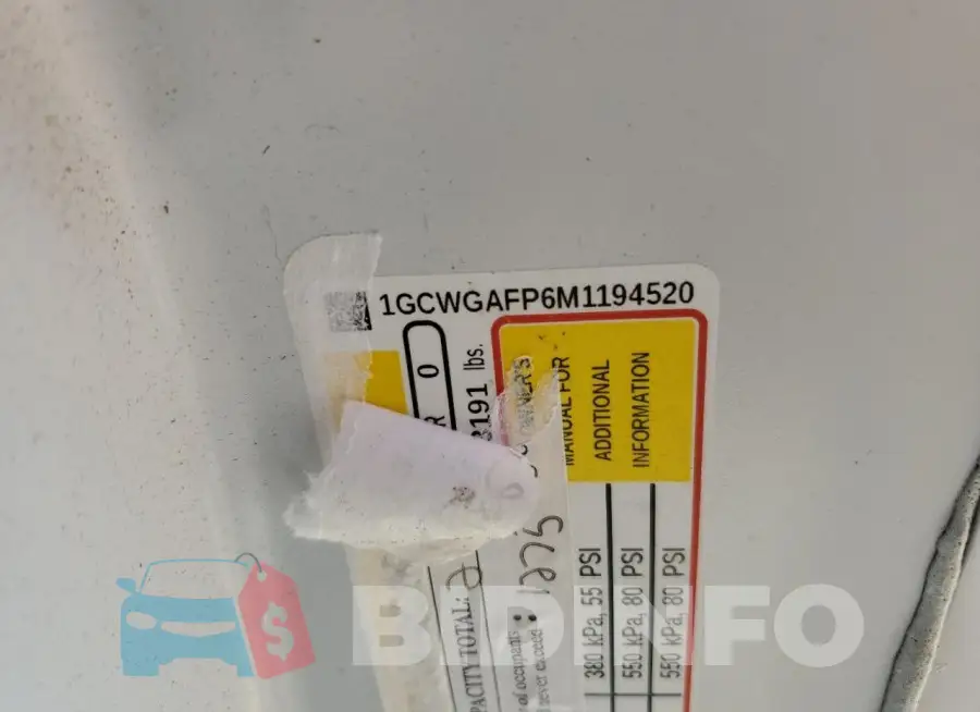 1GCWGAFP6M1194520 Photo# 13
