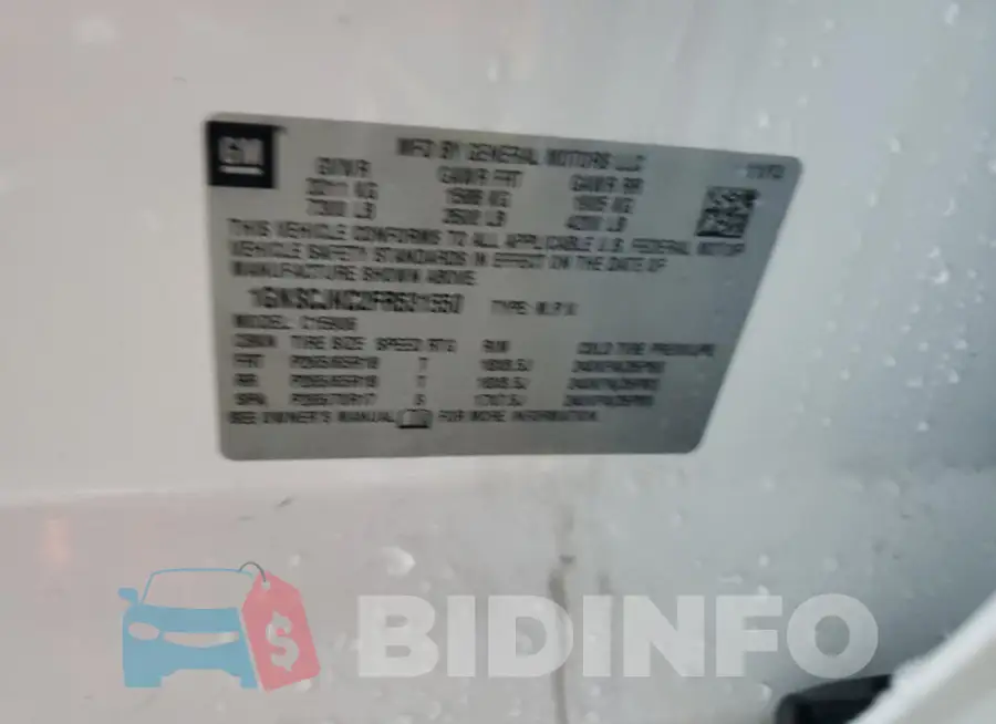 1GNSCJKC2FR531550 Photo# 13