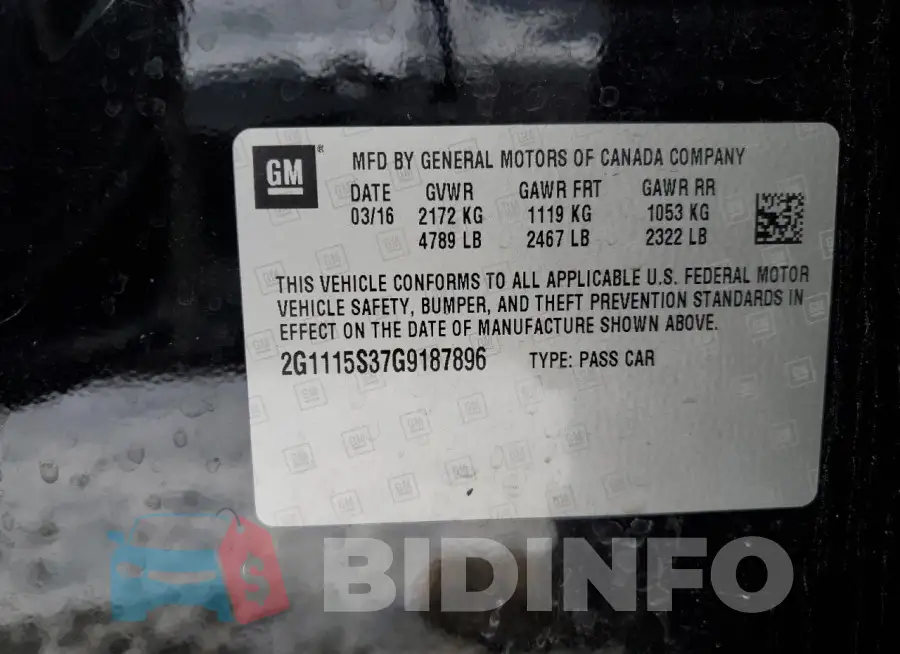 2G1115S37G9187896 Photo# 12