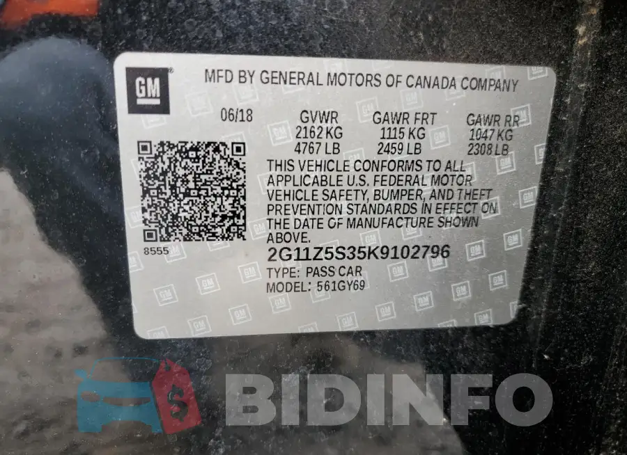 2G11Z5S35K9102796 Photo# 12