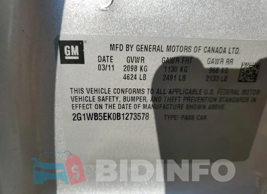 2G1WB5E33F1105335 Photo# 12