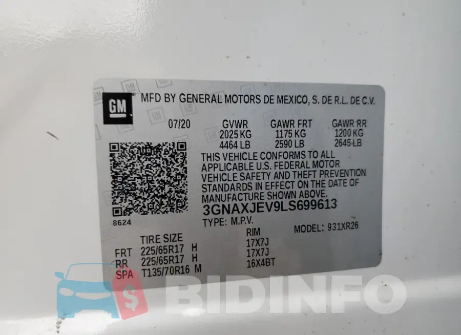 3GNAXJEV9LS699613 Photo# 13